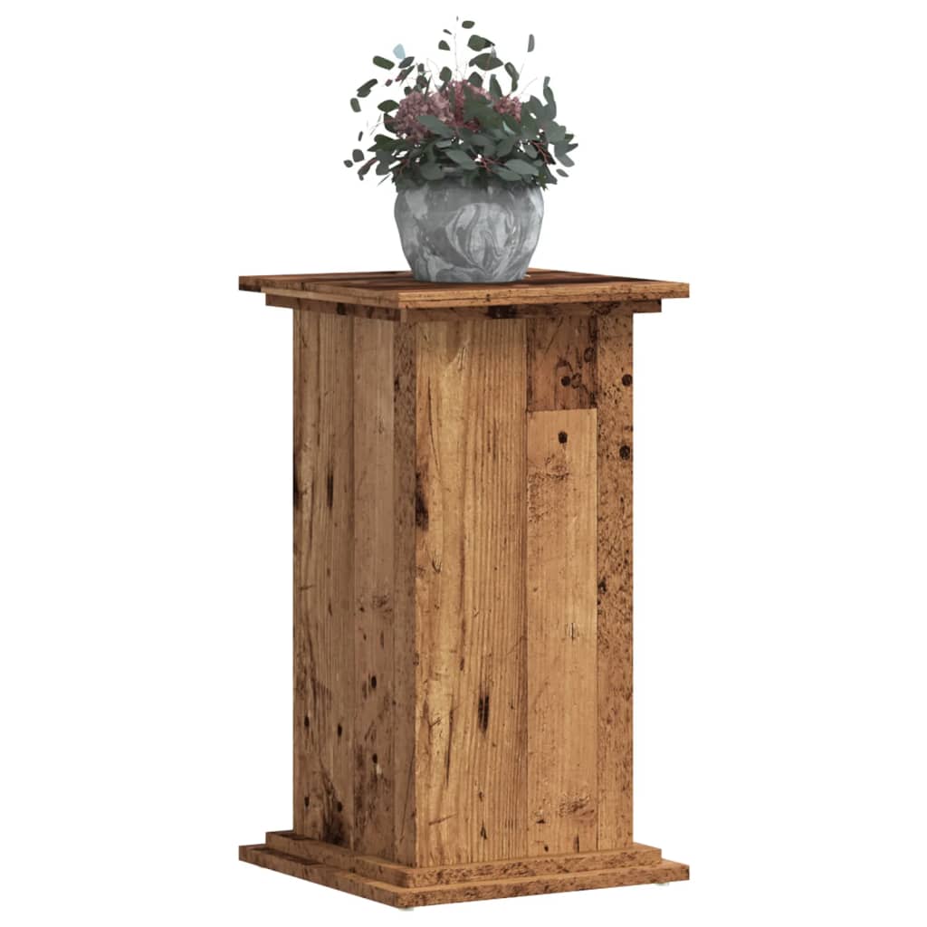 Plantestativ Gammelt Tre 33X33X60 Cm Konstruert Tre
