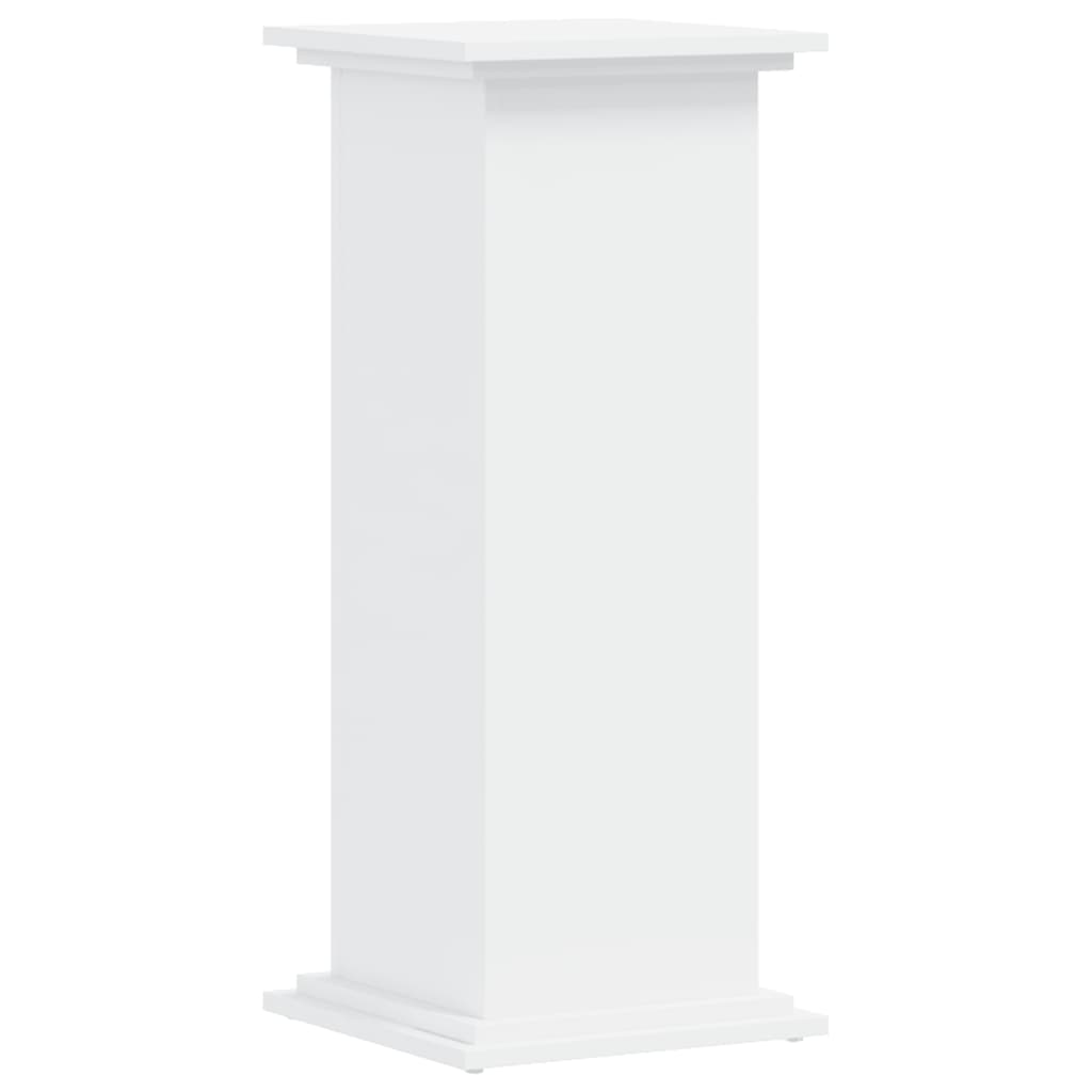 Plantestativ Hvit 33X33X80 Cm Konstruert Tre