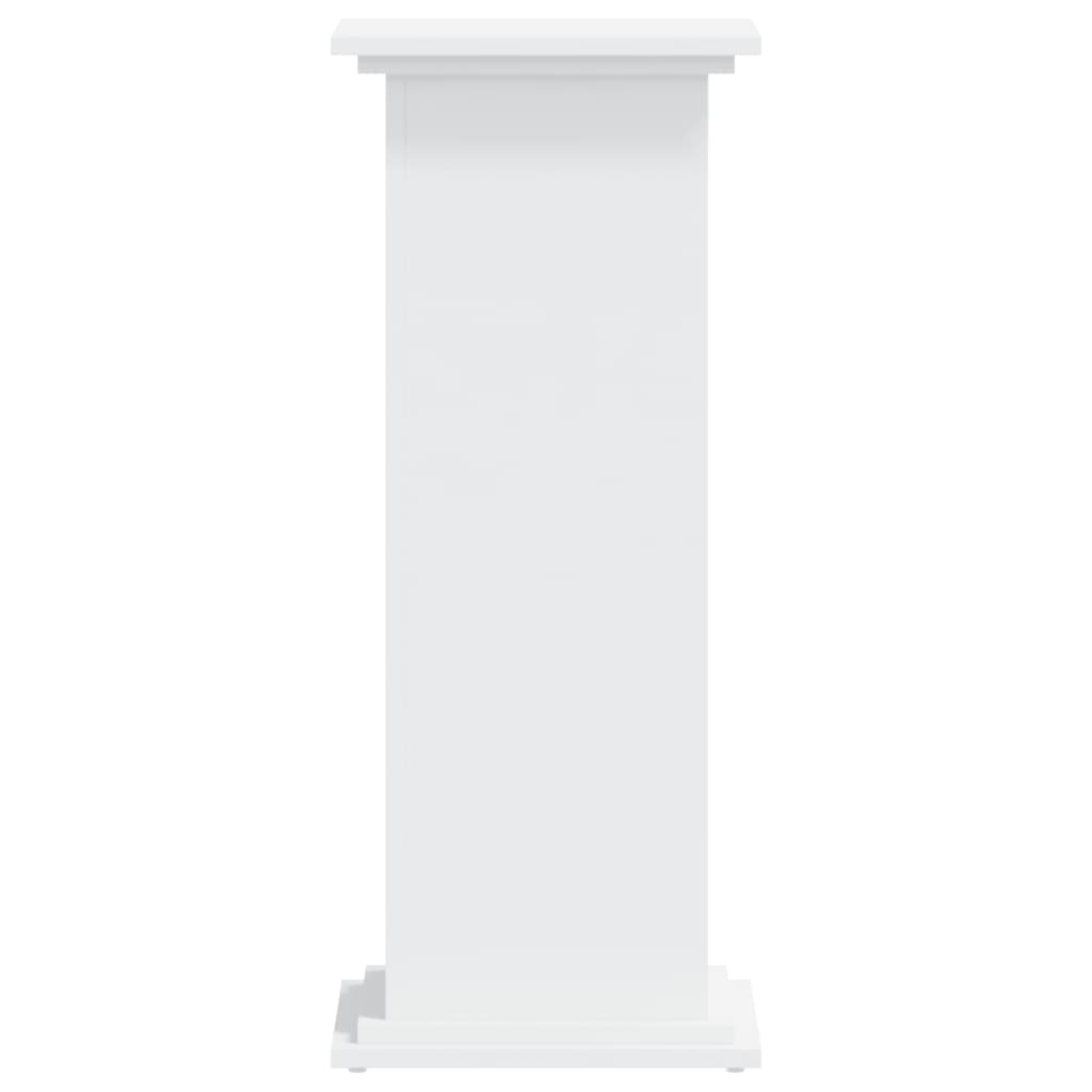Plantestativ Hvit 33X33X80 Cm Konstruert Tre