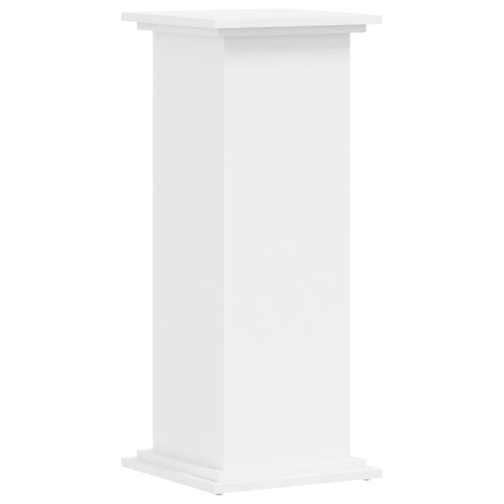 Plantestativ Hvit 33X33X80 Cm Konstruert Tre