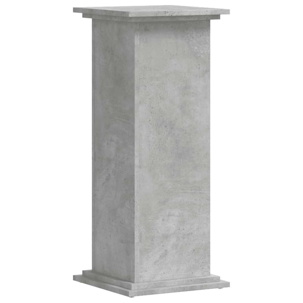 Plantestativ Betonggrå 33X33X80 Cm Konstruert Tre