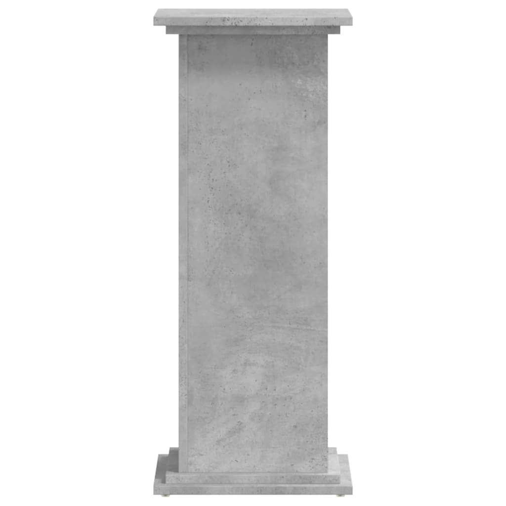 Plantestativ Betonggrå 33X33X80 Cm Konstruert Tre