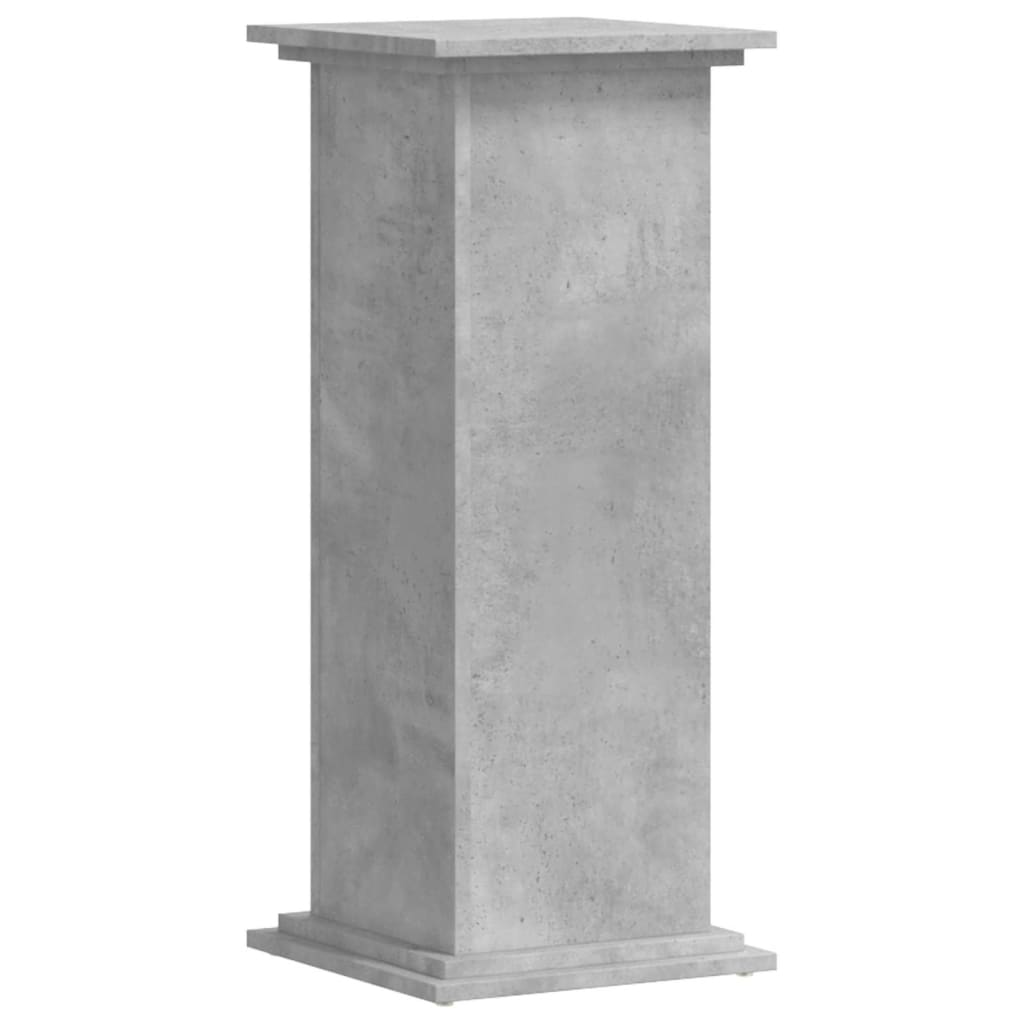 Plantestativ Betonggrå 33X33X80 Cm Konstruert Tre