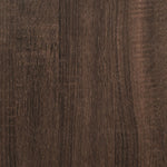 Plantestativ Brun Eik 33X33X80 Cm Konstruert Tre