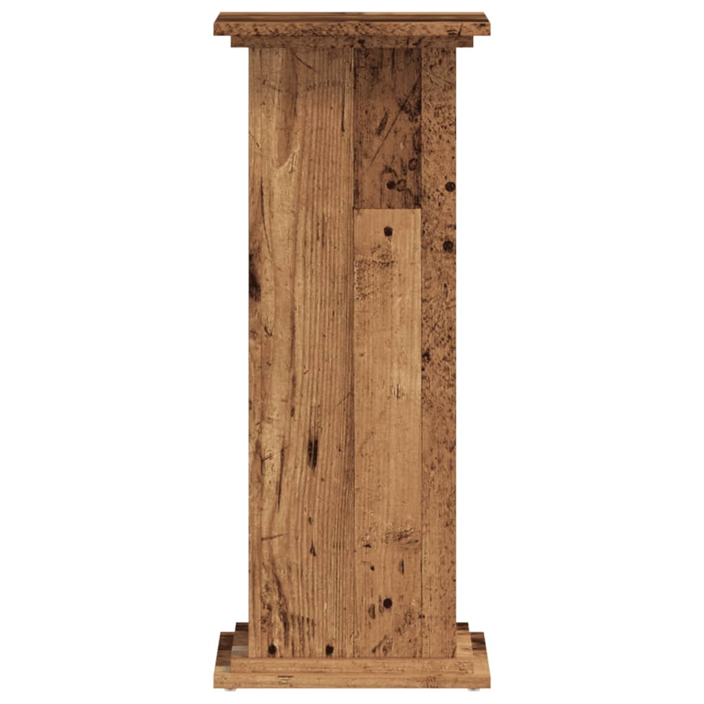 Plantestativ Gammelt Tre 33X33X80 Cm Konstruert Tre