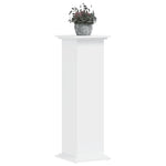 Plantestativ Hvit 33X33X100 Cm Konstruert Tre