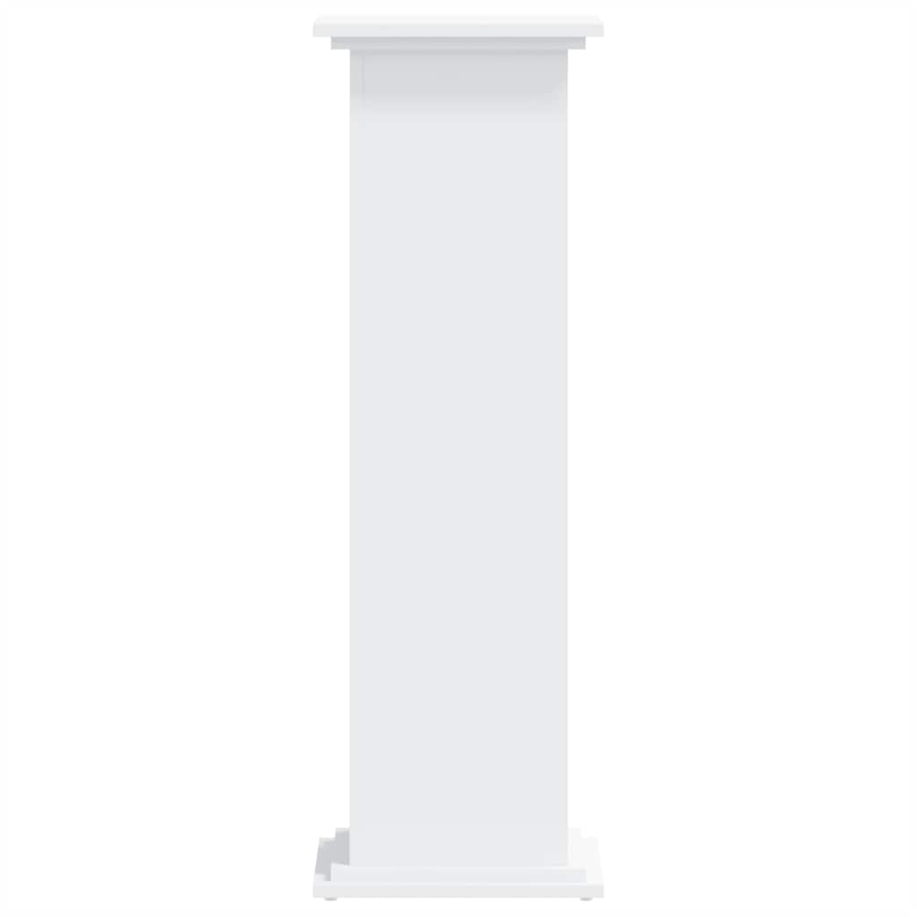 Plantestativ Hvit 33X33X100 Cm Konstruert Tre