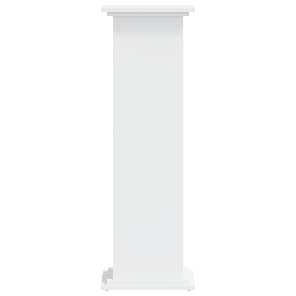 Plantestativ Hvit 33X33X100 Cm Konstruert Tre