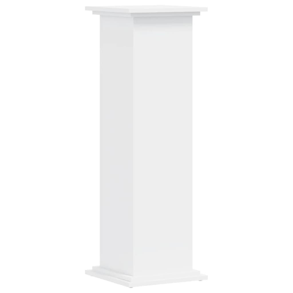 Plantestativ Hvit 33X33X100 Cm Konstruert Tre