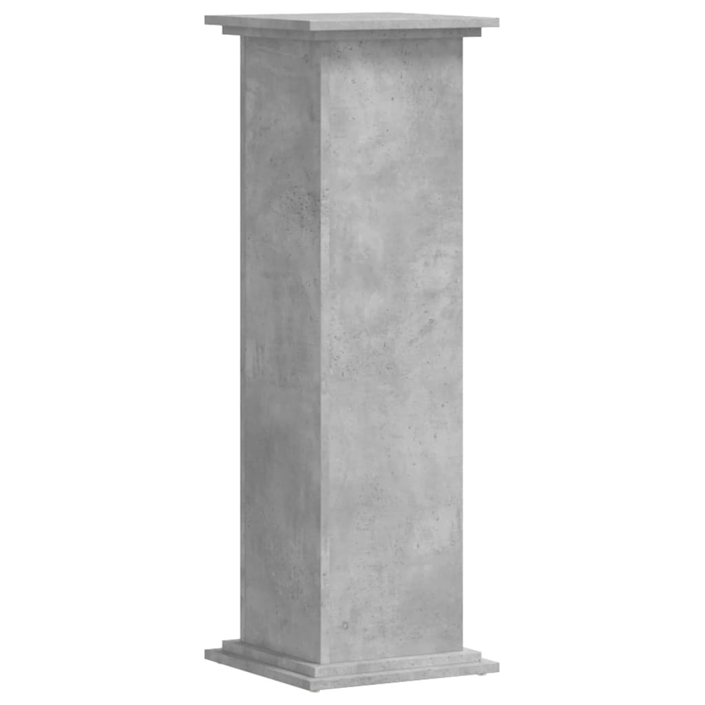 Plantestativ Betonggrå 33X33X100 Cm Konstruert Tre