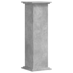 Plantestativ Betonggrå 33X33X100 Cm Konstruert Tre