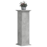 Plantestativ Betonggrå 33X33X100 Cm Konstruert Tre