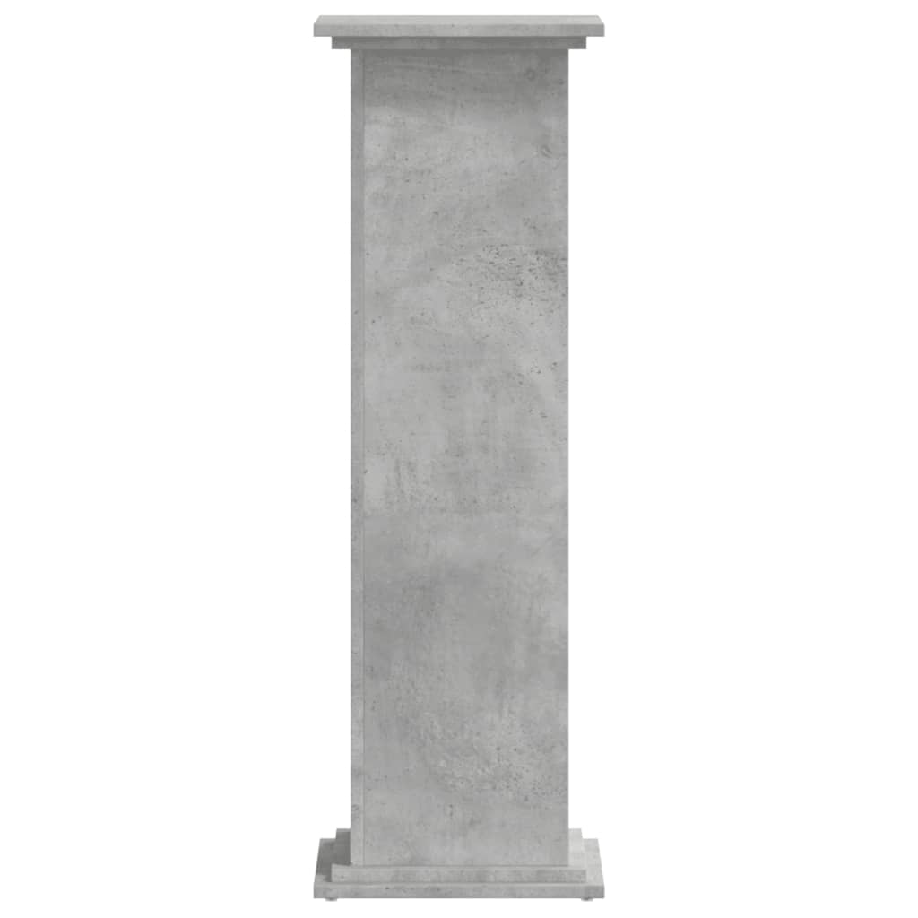 Plantestativ Betonggrå 33X33X100 Cm Konstruert Tre