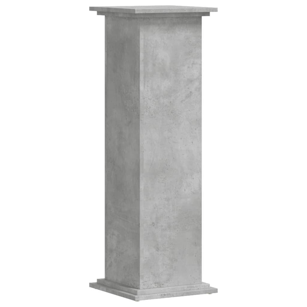 Plantestativ Betonggrå 33X33X100 Cm Konstruert Tre