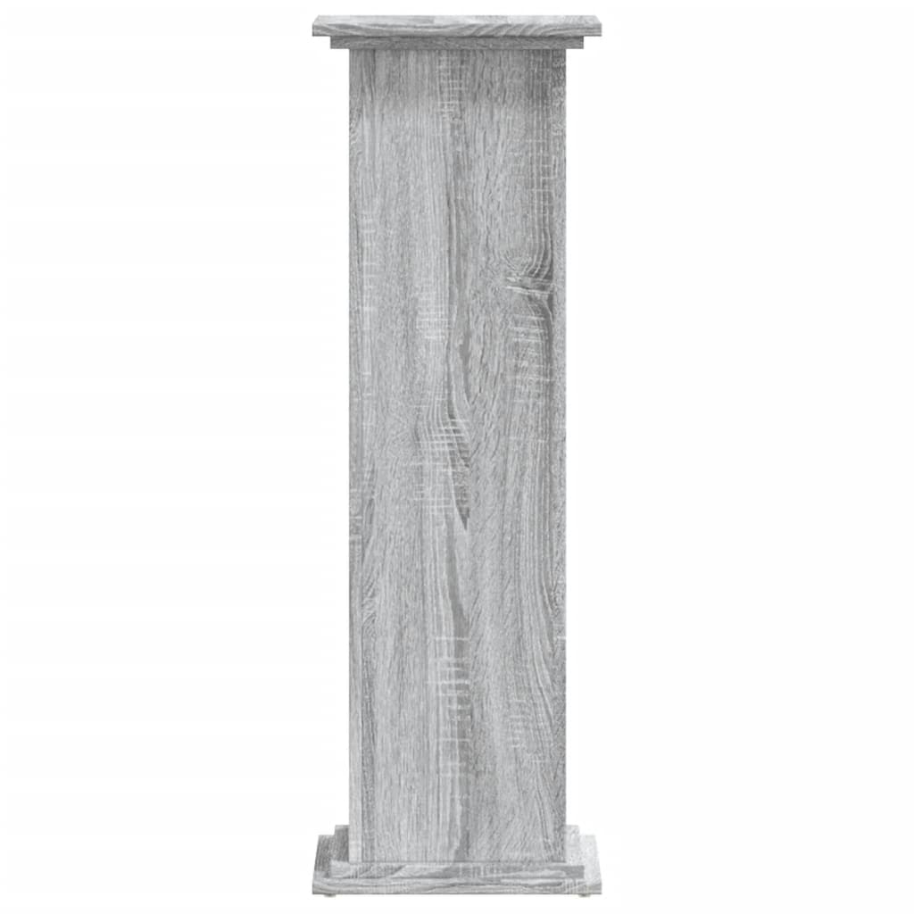 Plantestativ Grå Sonoma 33X33X100 Cm Konstruert Tre
