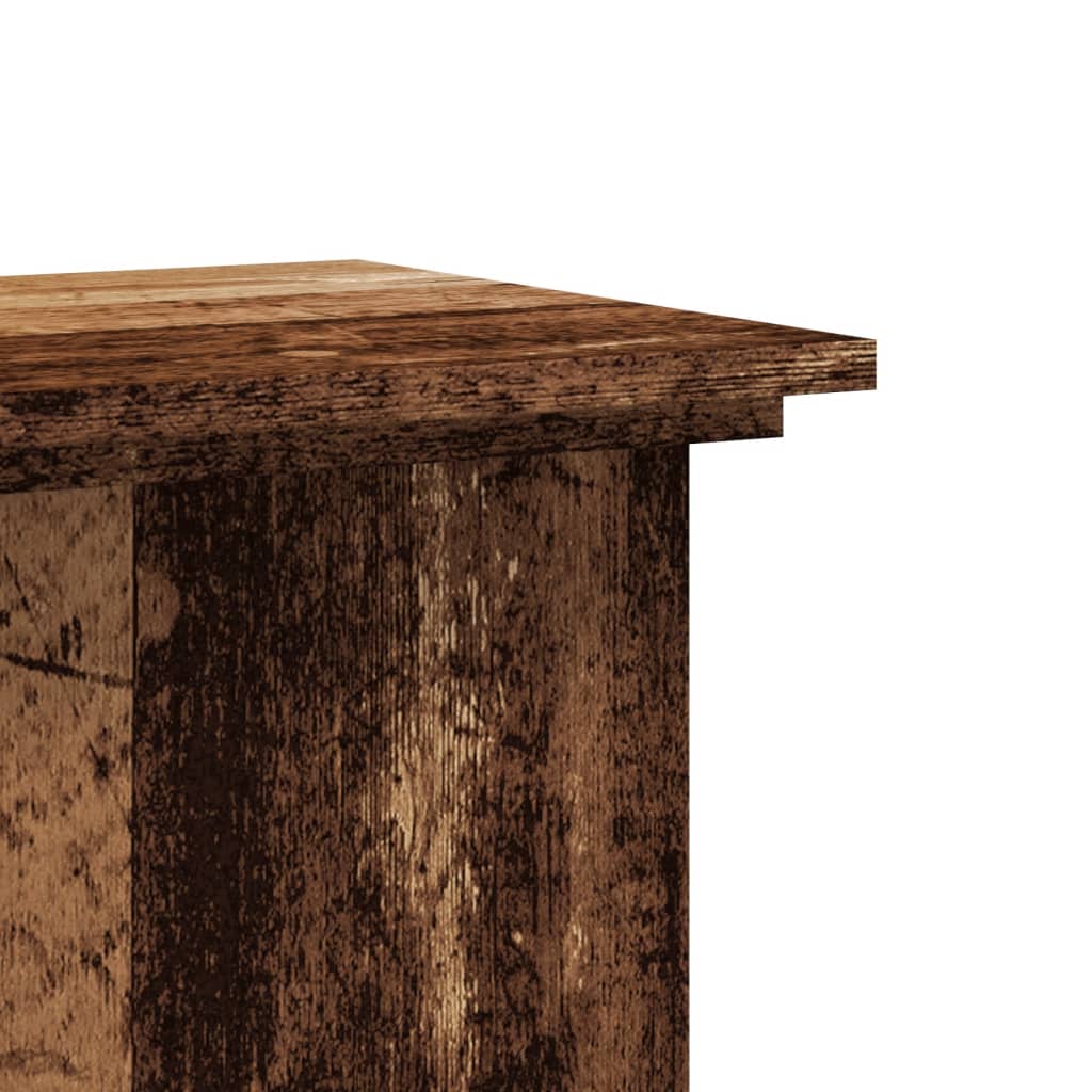 Plantestativ Gammelt Tre 33X33X100 Cm Konstruert Tre