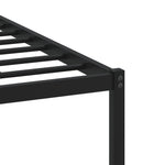 Sengeramme I Metall Uten Madrass Røkt Eik 90X200 Cm