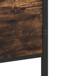 Sengeramme I Metall Uten Madrass Røkt Eik 90X200 Cm