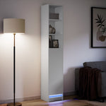 Skjenk Med Led Hvit 36X32,5X200 Cm Konstruert Tre