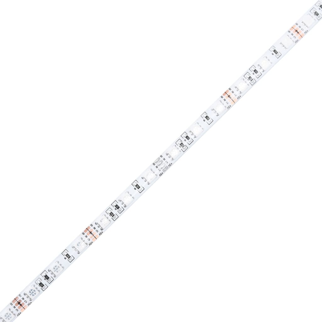 Skjenk Med Led Hvit 36X32,5X200 Cm Konstruert Tre