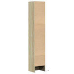 Skjenk Med Led Sonoma Eik 36X32,5X200 Cm Konstruert Tre