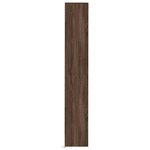Skjenk Med Led Brun Eik 36X32,5X200 Cm Konstruert Tre