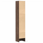 Skjenk Med Led Brun Eik 36X32,5X200 Cm Konstruert Tre