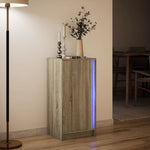 Skjenk Med Led Sonoma Eik 42,5X34X85 Cm Konstruert Tre