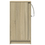 Skjenk Med Led Sonoma Eik 42,5X34X85 Cm Konstruert Tre