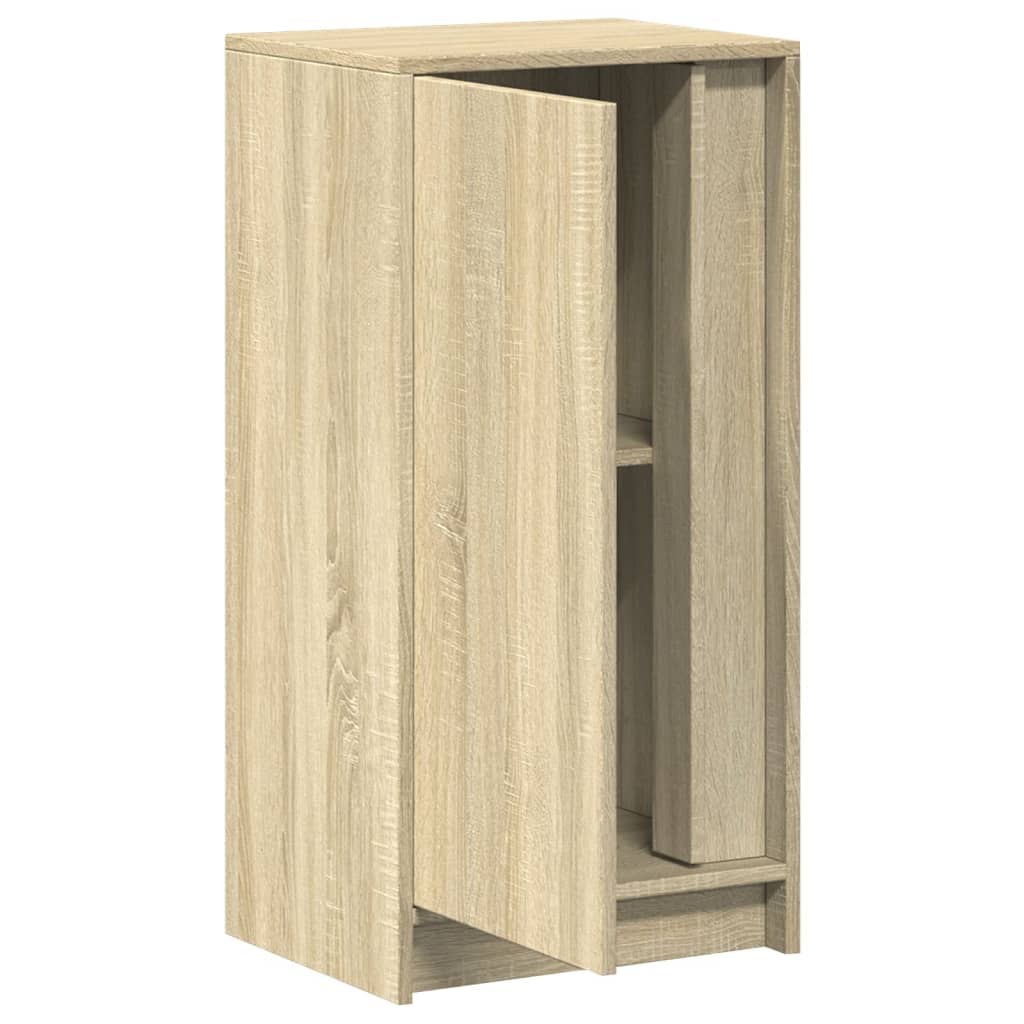Skjenk Med Led Sonoma Eik 42,5X34X85 Cm Konstruert Tre