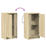 Skjenk Med Led Sonoma Eik 42,5X34X85 Cm Konstruert Tre