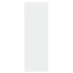 Skjenk Med Led Hvit 77X34X100 Cm Konstruert Tre