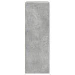 Skjenk Med Led Betonggrå 77X34X100 Cm Konstruert Tre