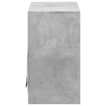 Skjenk Med Led Betonggrå 72X34X61 Cm Konstruert Tre