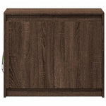Skjenk Med Led Brun Eik 72X34X61 Cm Konstruert Tre