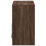Skjenk Med Led Brun Eik 72X34X61 Cm Konstruert Tre