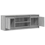 Tv-Benk Med Led Grå Sonoma 139,5X34X50 Cm Konstruert Tre