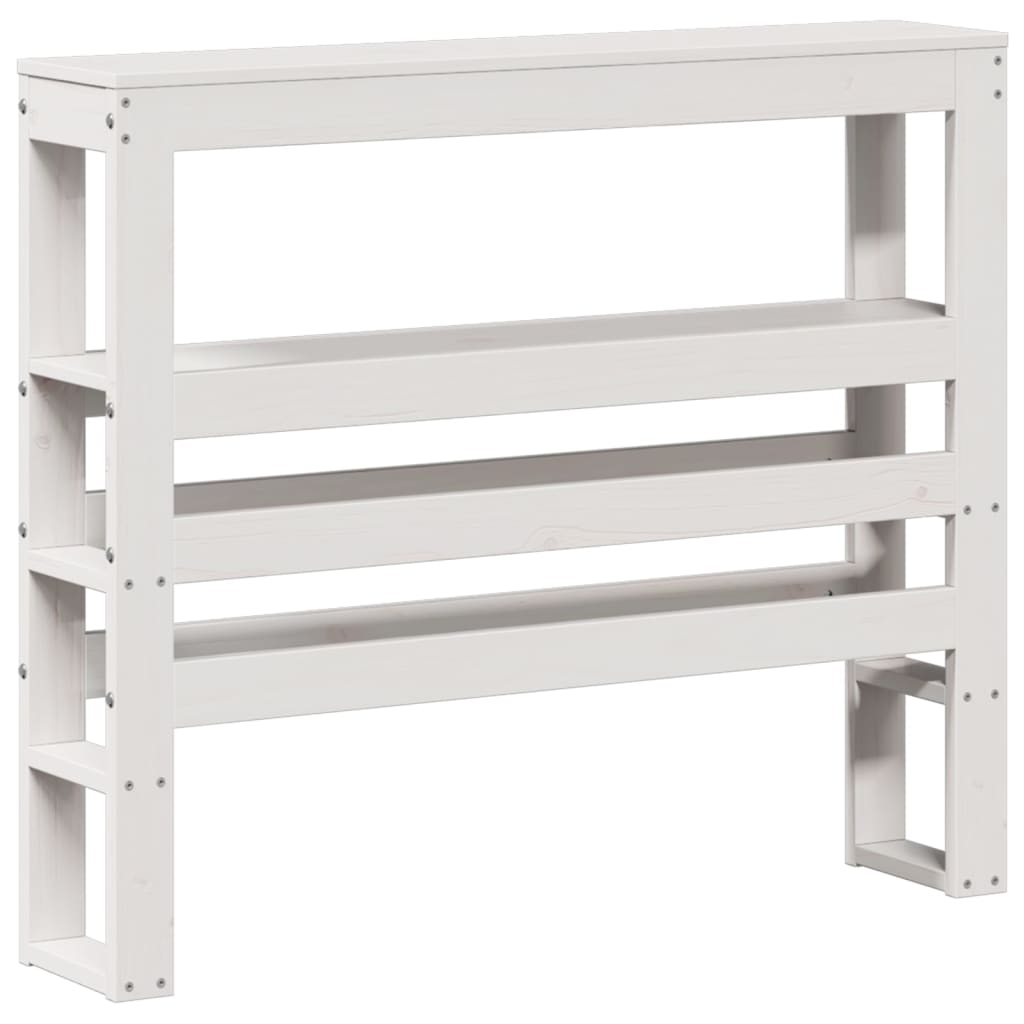Sengeramme Uten Madrass Hvit 75X190 Cm Heltre Furu