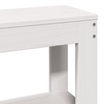 Sengeramme Uten Madrass Hvit 75X190 Cm Heltre Furu
