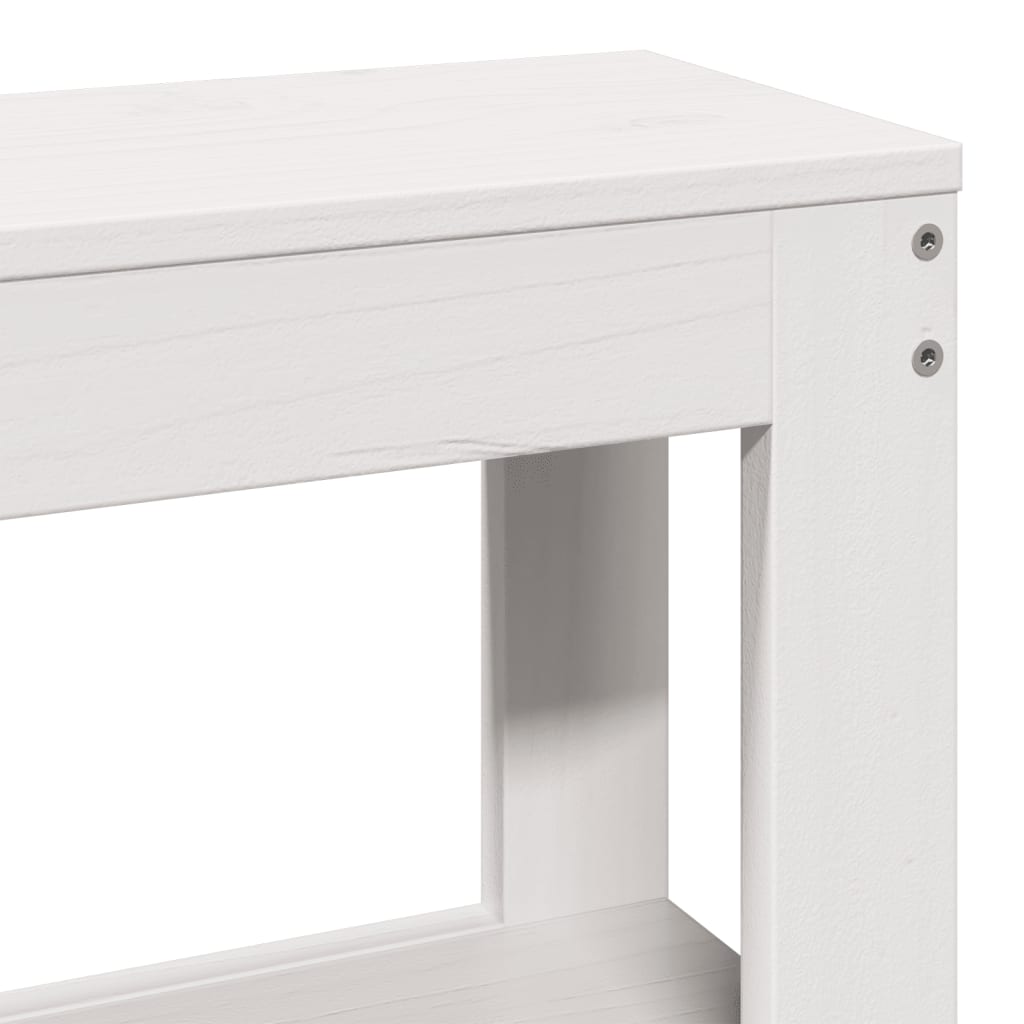 Sengeramme Uten Madrass Hvit 75X190 Cm Heltre Furu