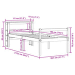 Seniorseng Med Hodegavl 75X190 Cm Heltre Furu