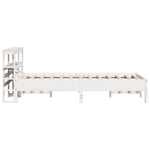 Sengeramme Uten Madrass Hvit 75X190 Cm Heltre Furu