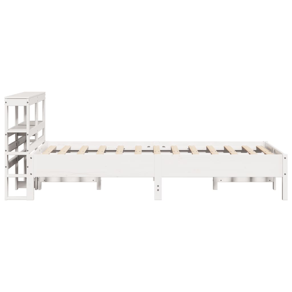 Sengeramme Uten Madrass Hvit 75X190 Cm Heltre Furu
