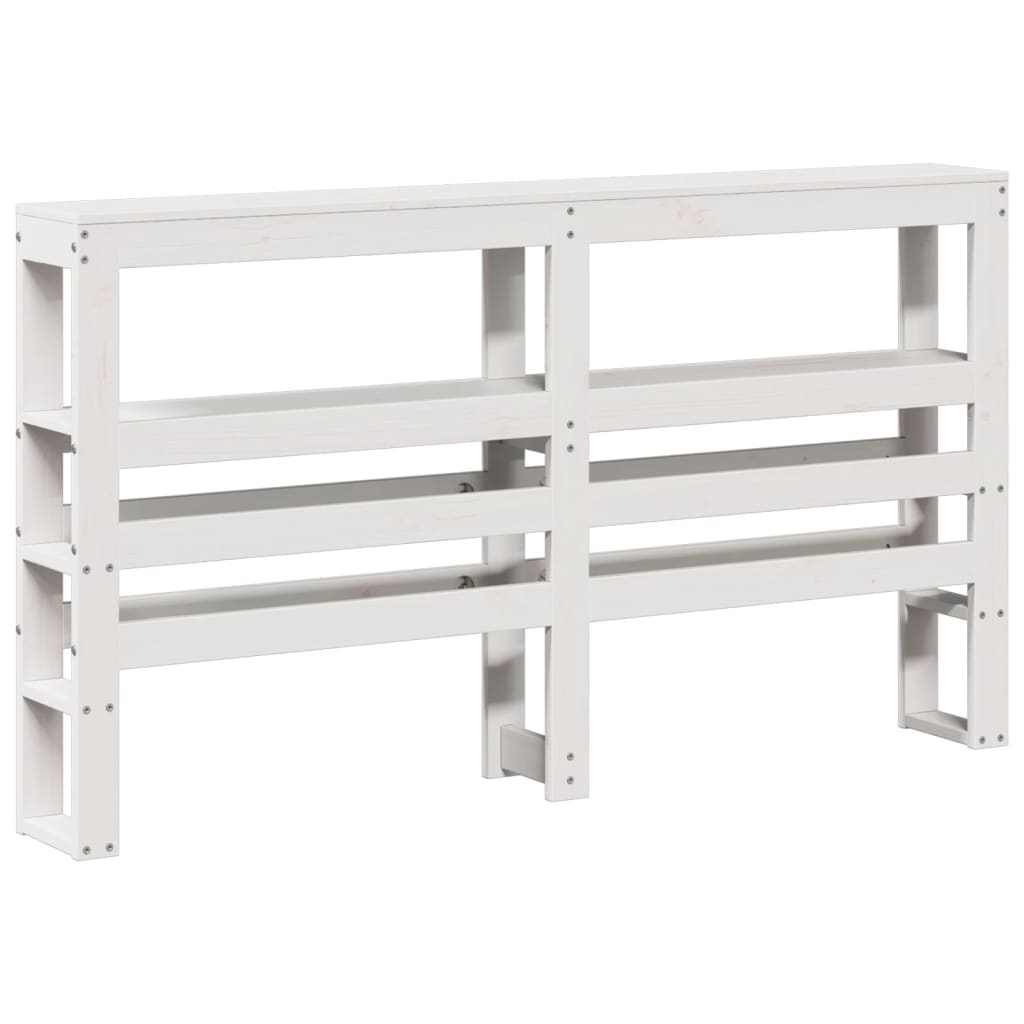 Sengeramme Uten Madrass Hvit 75X190 Cm Heltre Furu