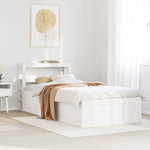 Sengeramme Med Hodegavl Hvit 75X190 Cm Heltre Furu