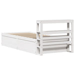 Sengeramme Med Hodegavl Hvit 75X190 Cm Heltre Furu