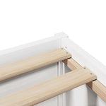Sengeramme Med Hodegavl Hvit 75X190 Cm Heltre Furu