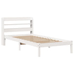 Sengeramme Uten Madrass Hvit 90X190 Cm Heltre Furu
