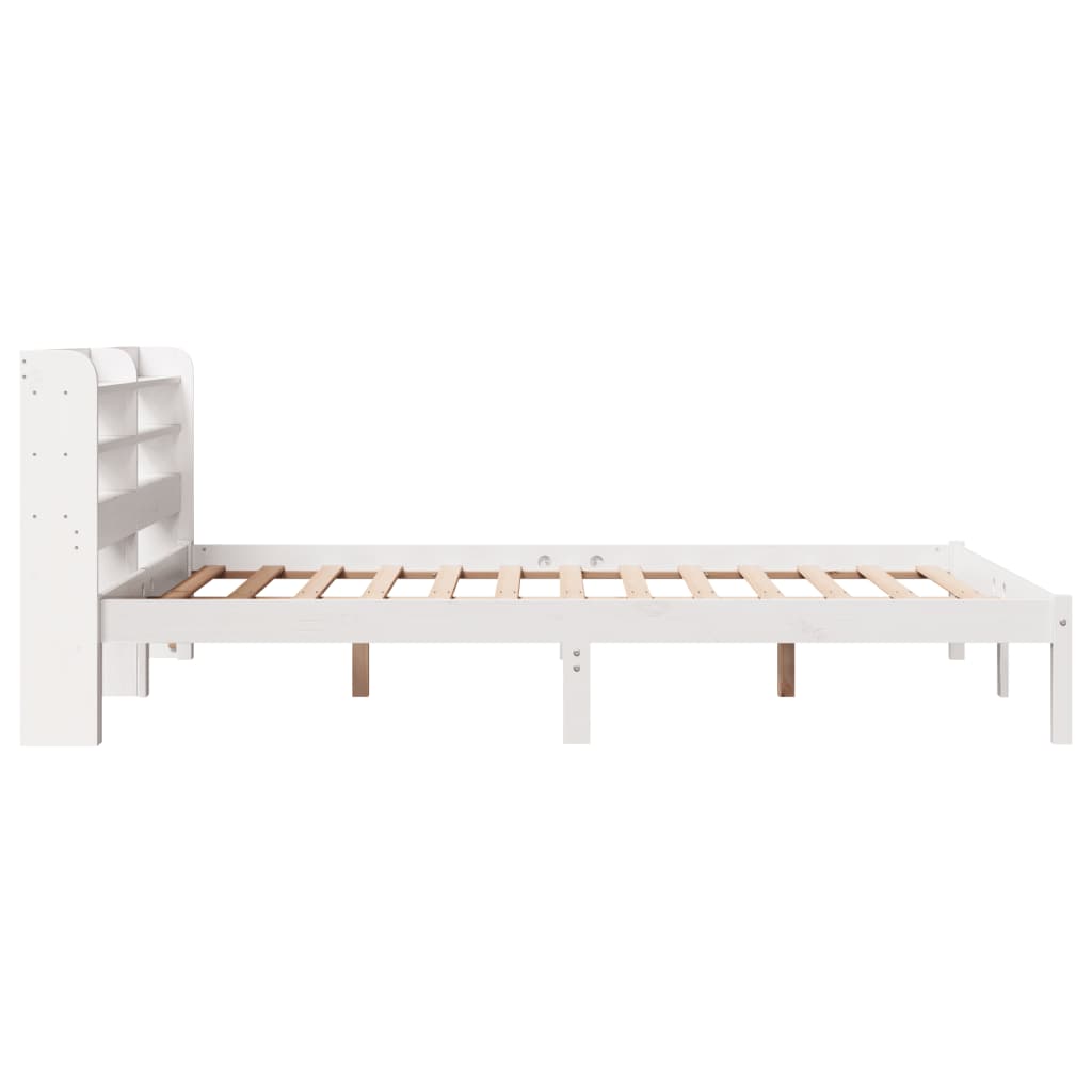 Sengeramme Uten Madrass Hvit 160X200 Cm Heltre Furu
