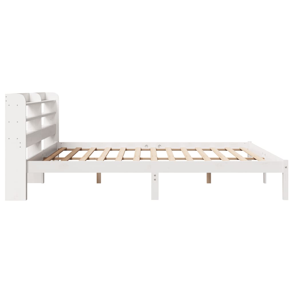 Sengeramme Uten Madrass Hvit 180X200 Cm Heltre Furu
